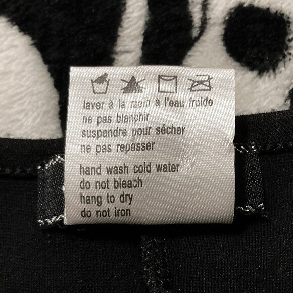 GUILTY Black high-low hem flared peplum shirt ~ Goth MEDIUM LARGE stretchy top - Picture 13 of 14